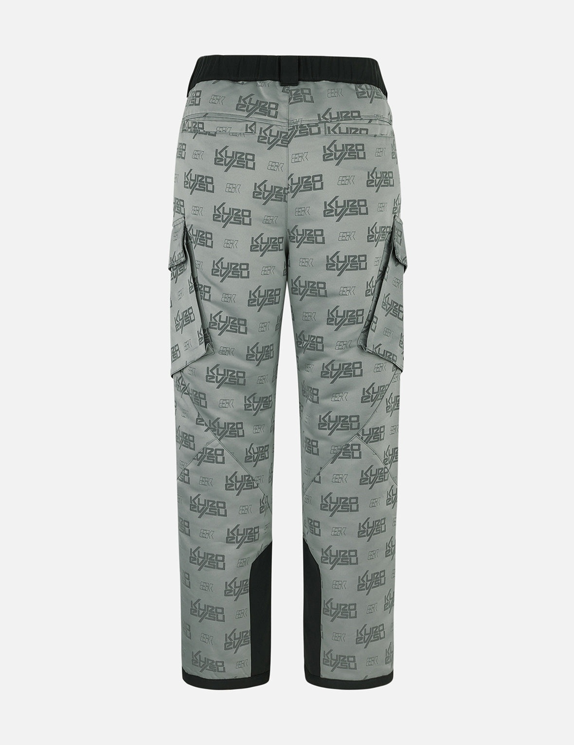 Allover Logo Jacquard Wide-leg Padded Ski Joggers - 2