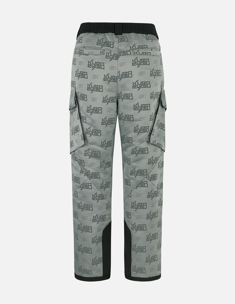 EVISU Allover Logo Jacquard Wide-leg Padded Ski Joggers outlook