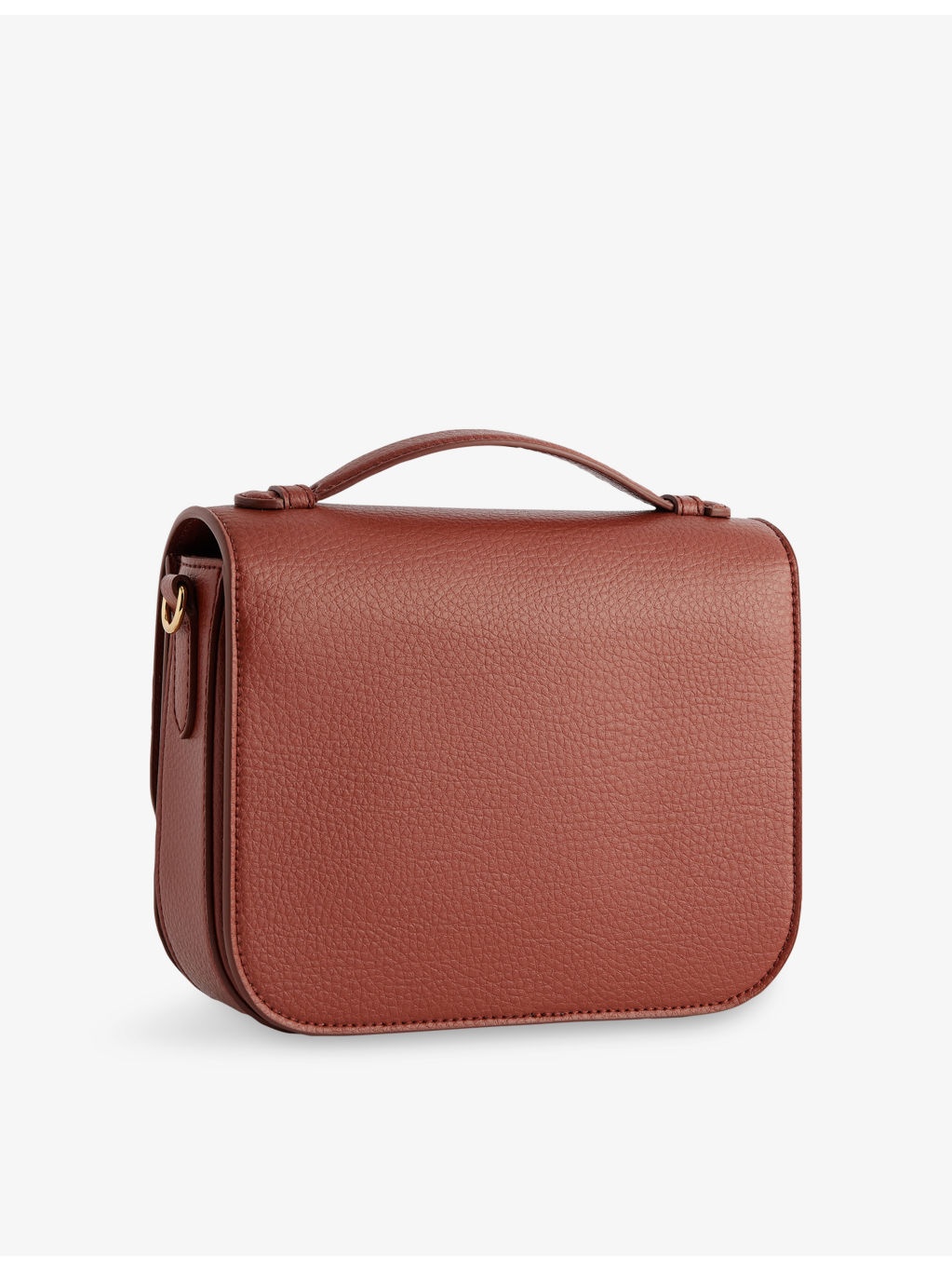 Logo Flap Faux-Leather Shoulder Bag - 4