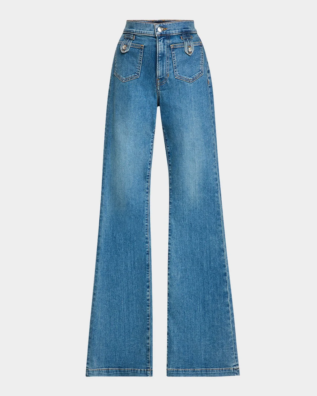 Beverly High-Rise Skinny Flare Jeans - 1