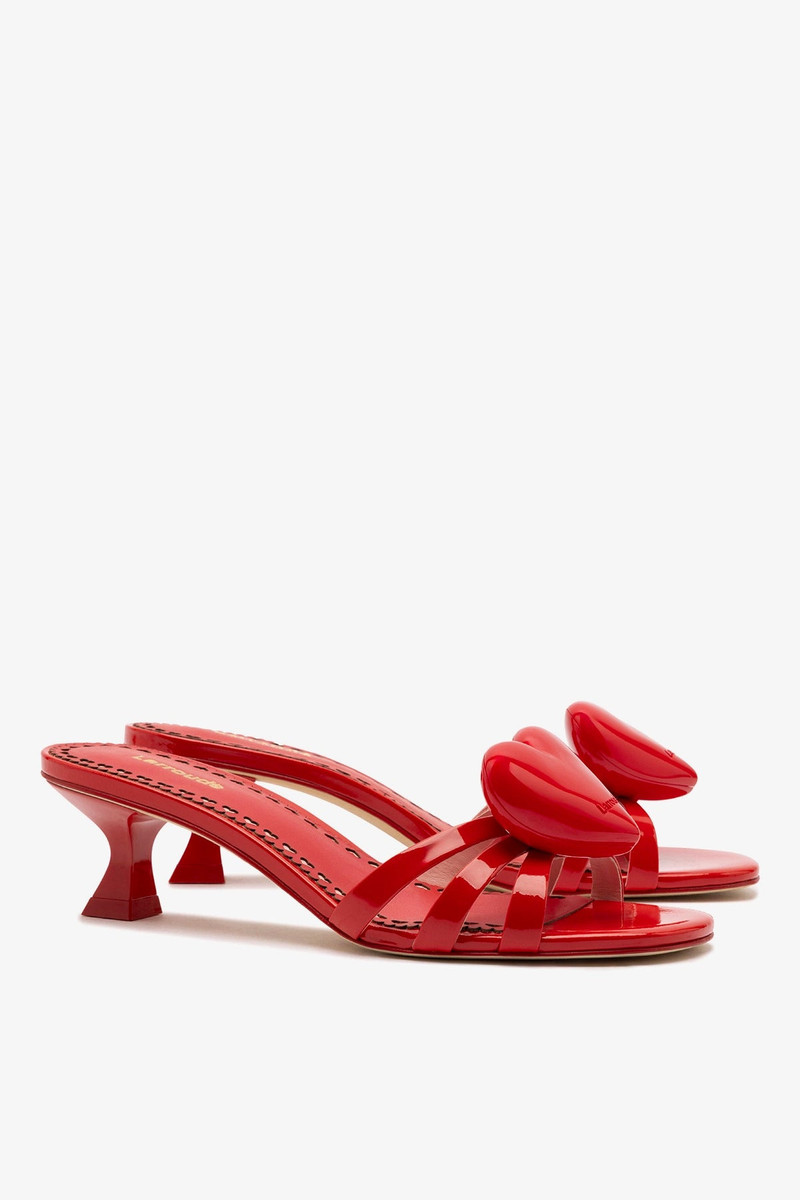 Amore Mule In Scarlet Patent Leather 3