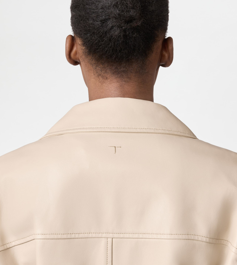 SAFARI JACKET IN LEATHER - OFF WHITE 10