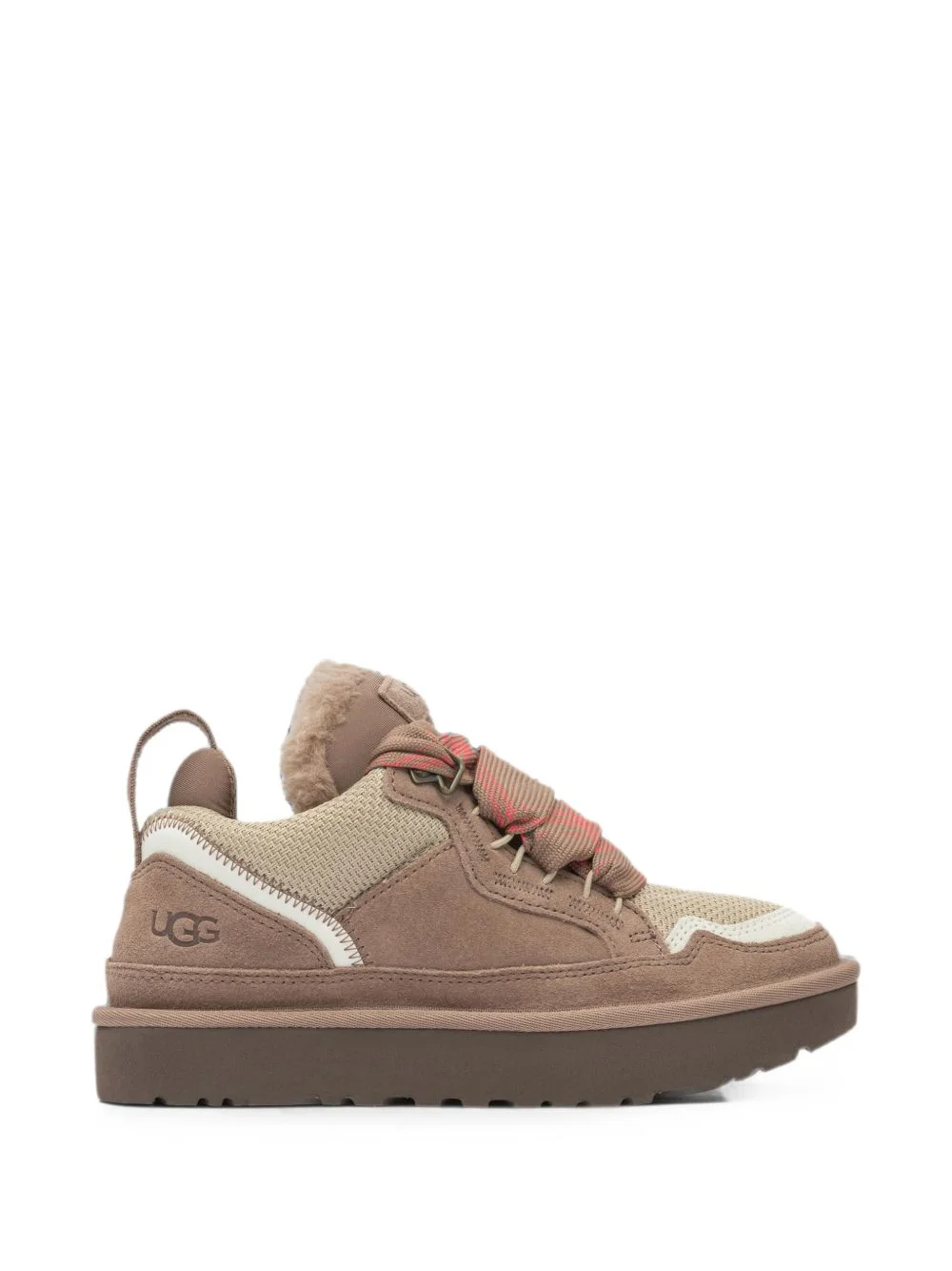 Lowmel suede-panelled chunky low-top sneakers - 1