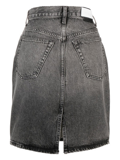 RE/DONE high-rise denim pencil skirt outlook