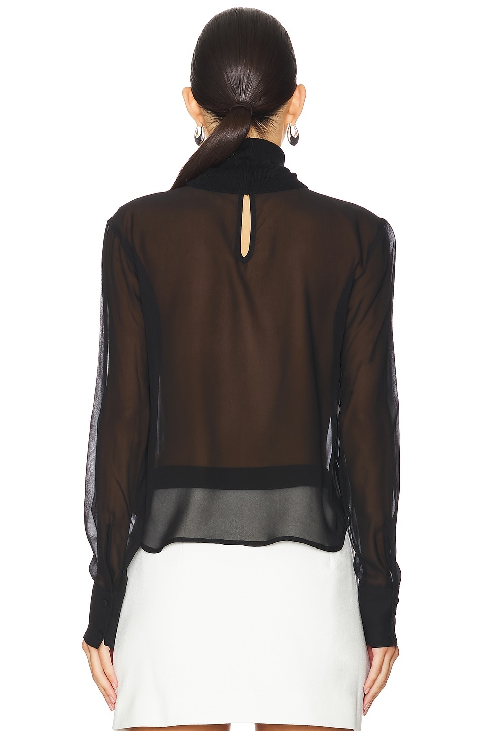 Toulon Long Sleeve Mix Turtleneck Sweater - 3