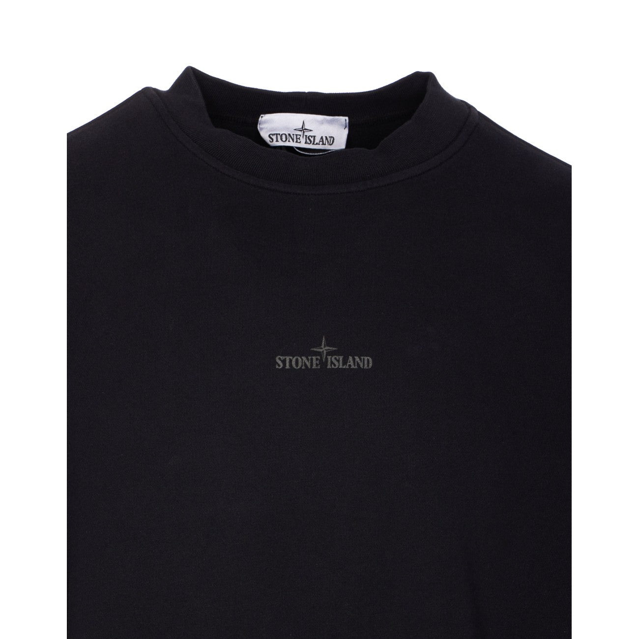 Stone Island Men Compass Logo Sweatshirt With Carvings Two Print - 4