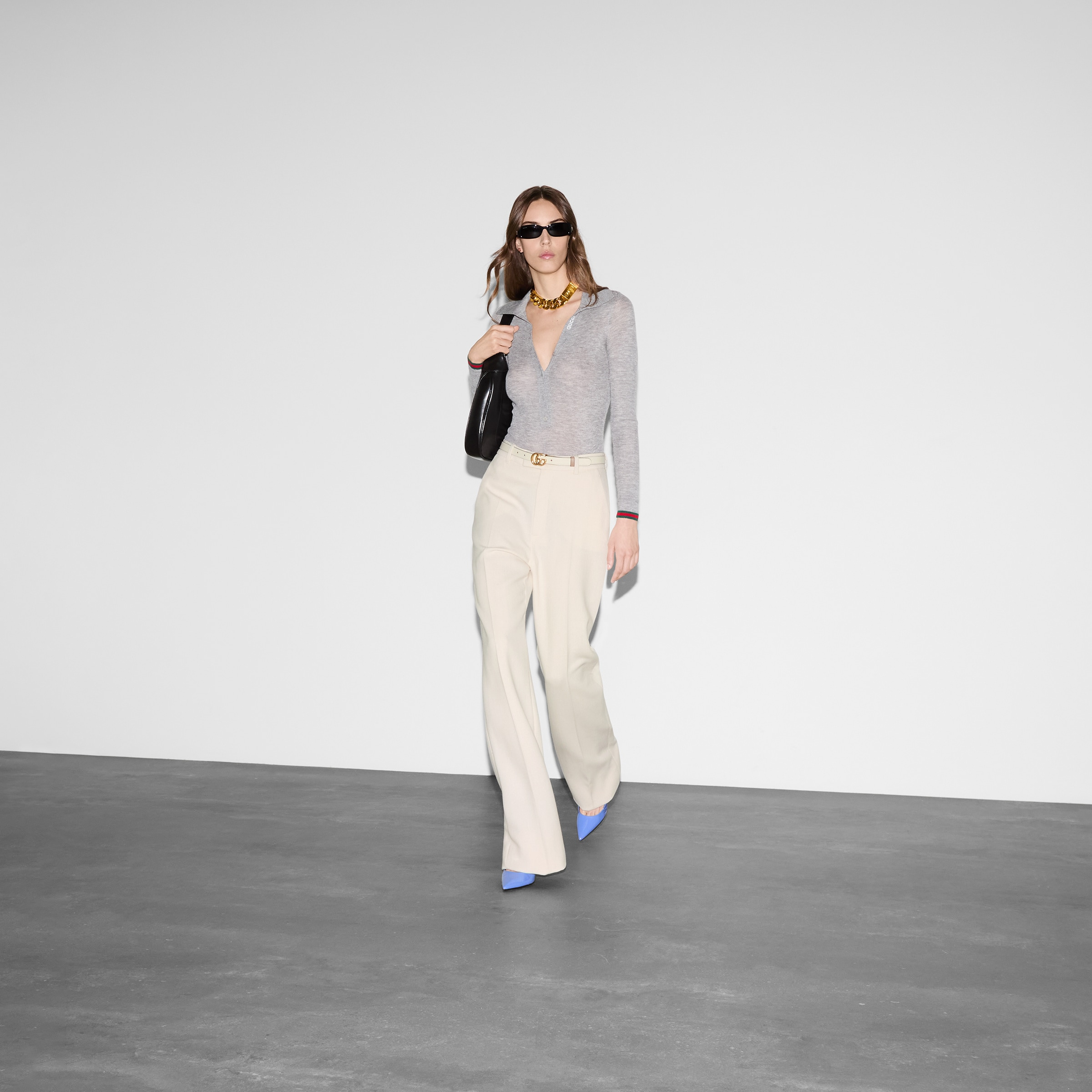 Wool crêpe pant - 6