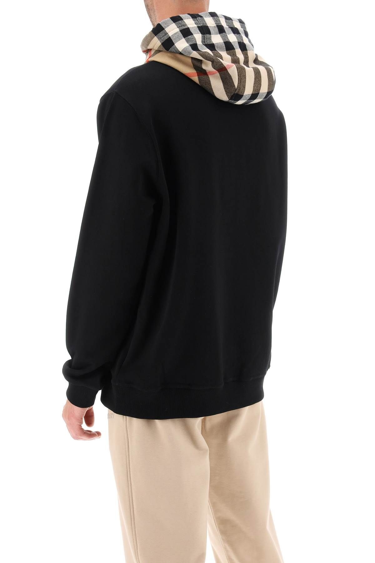 【BURBERRY】SWEATSHIRT HOODIE SAMUEL◆8058117 Burberry Samuel hoodie - Black - Men | 8058117 | thebs.com