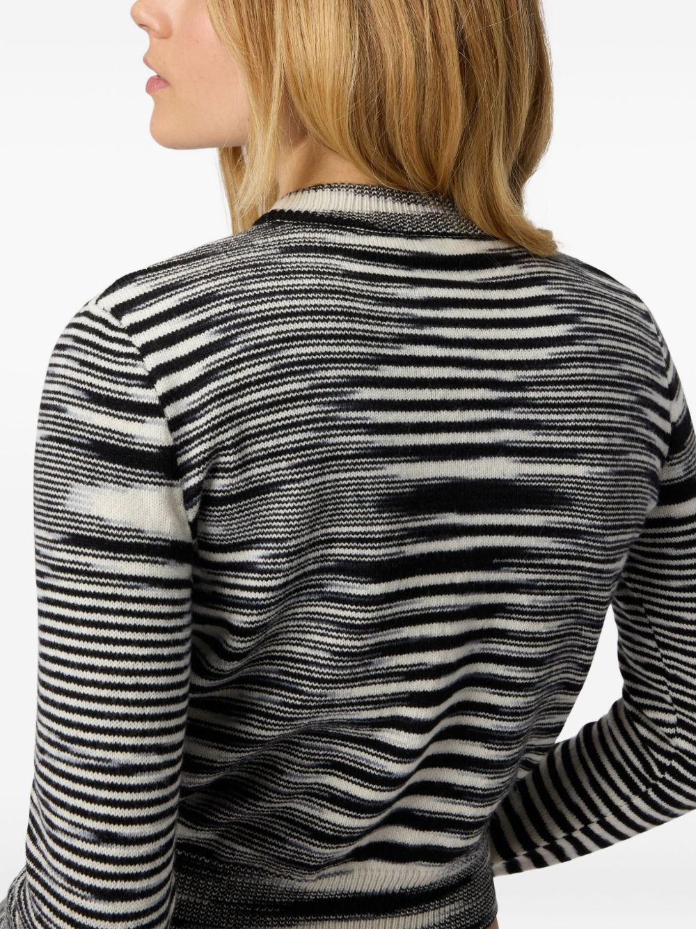 patterned crew-neck sweater - 4