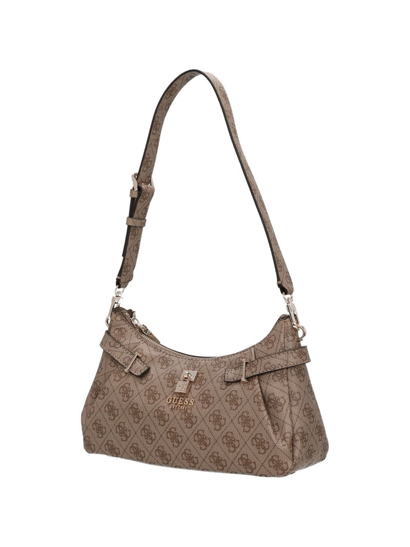Yesba logo-pattern padlock-detail shoulder bag 3