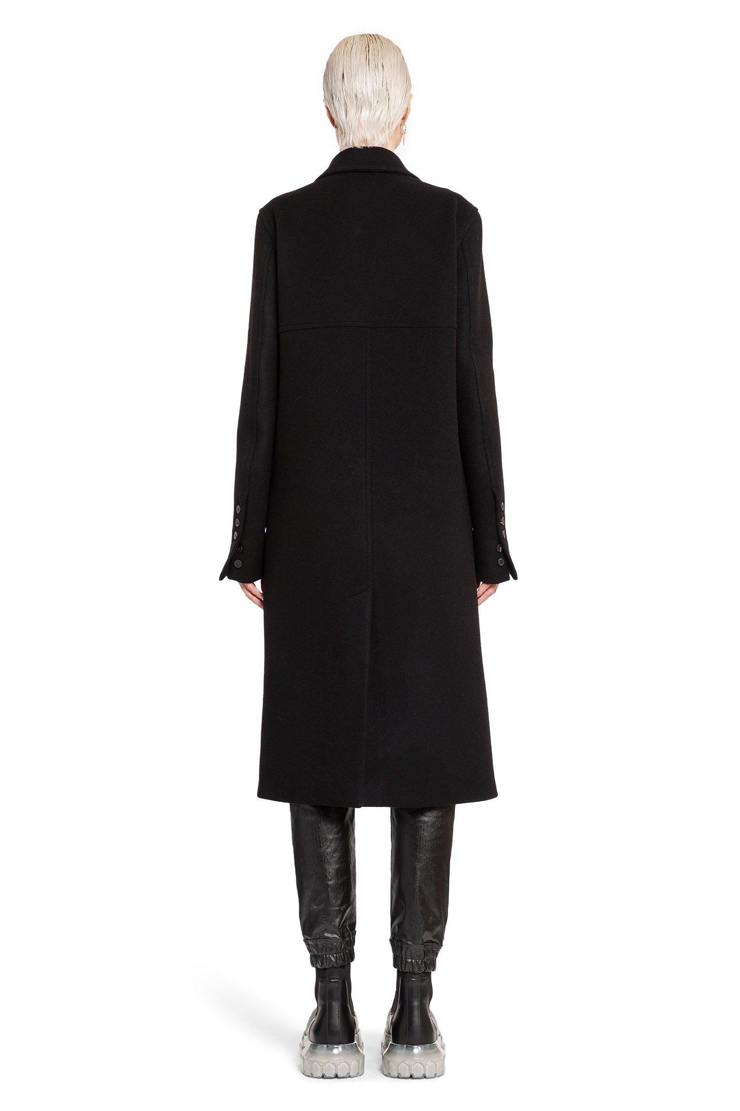 ジャケット・アウター Rick Owens 17AW Melton Stand Collar Coat RICK OWENS | Dracucollar Melton Wool Coat Jacket | Men