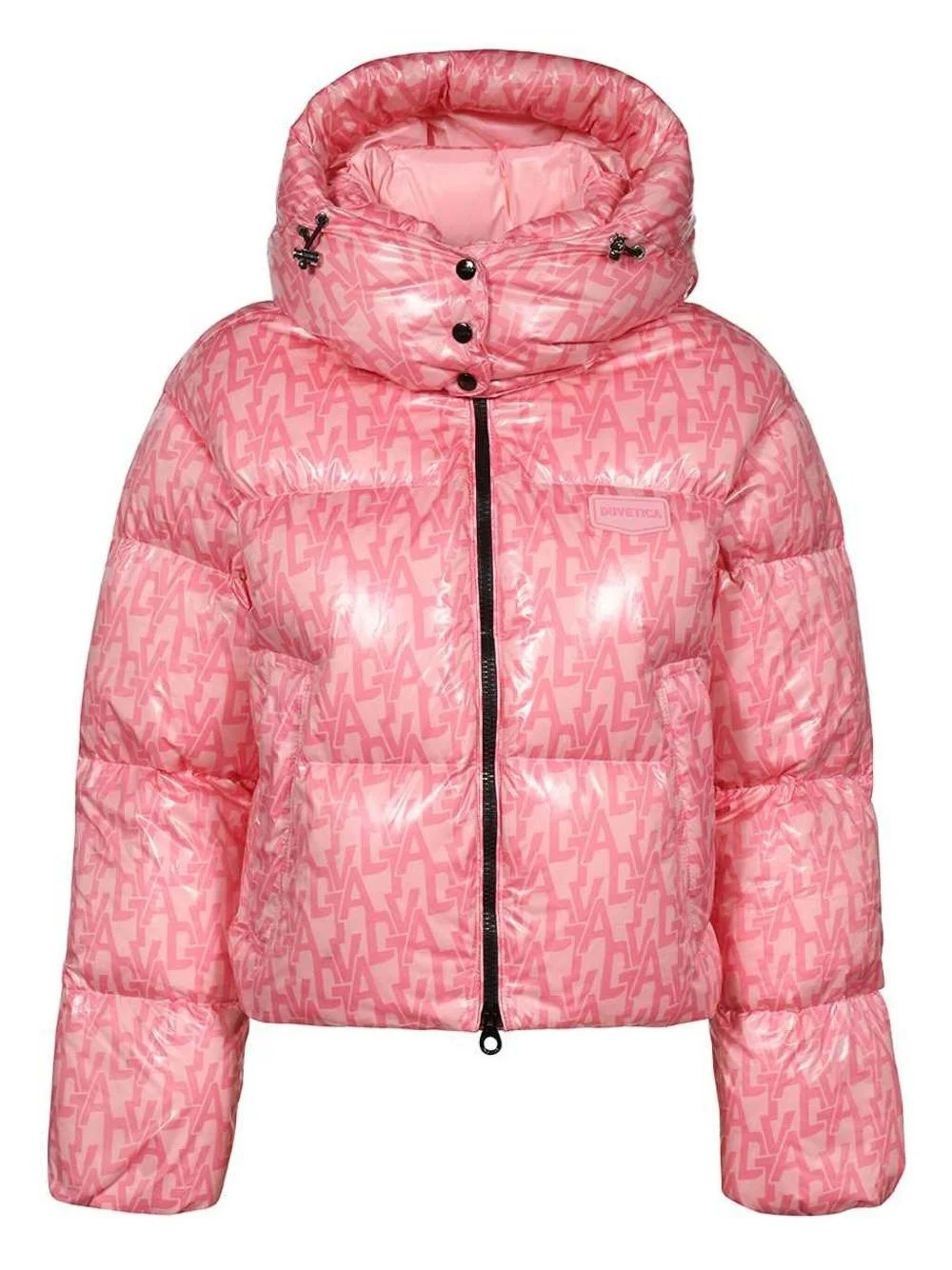 monogram-print jacket - 1