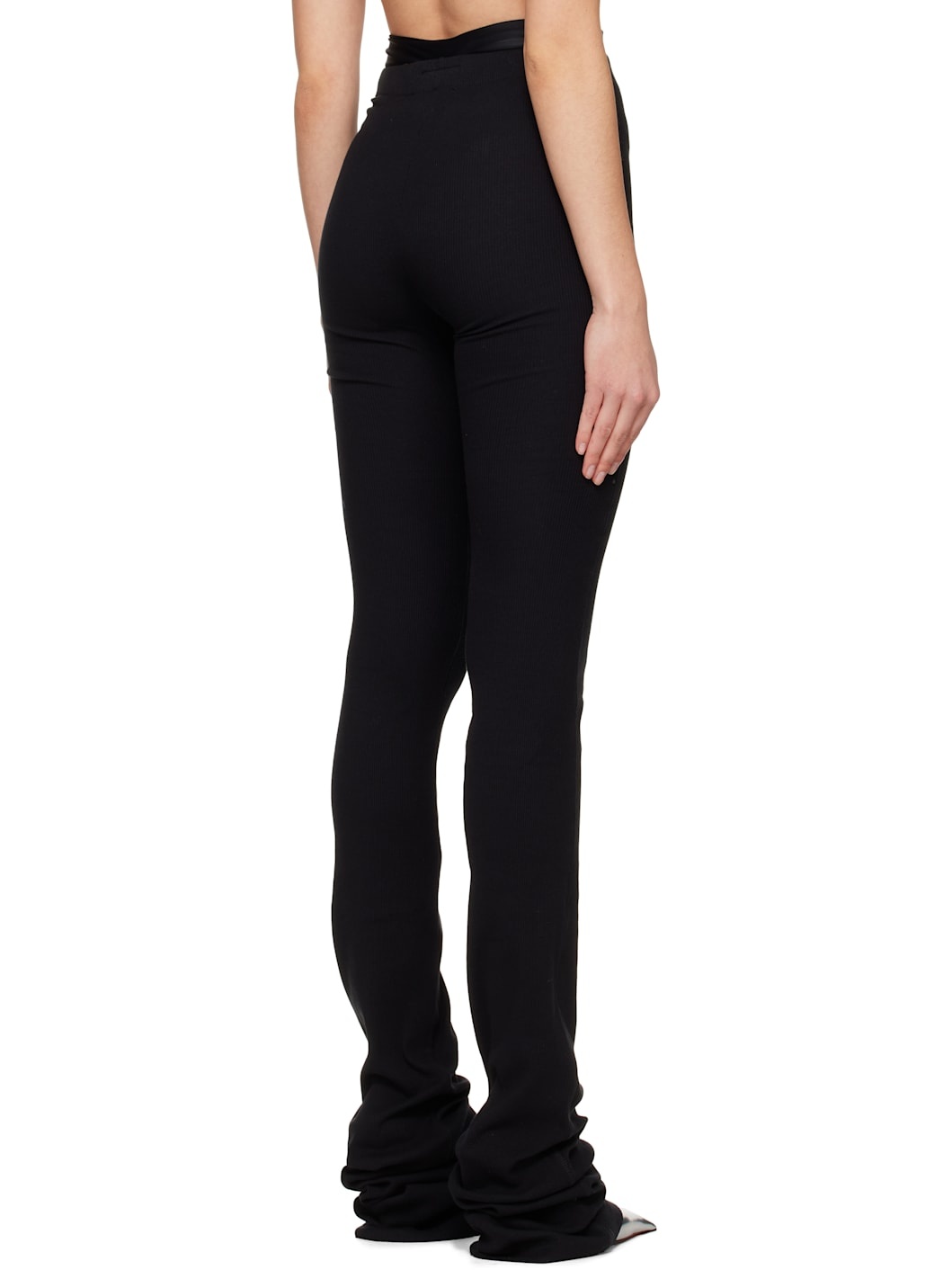 OTTOLINGER Black Drape Lounge Pants | ssense | REVERSIBLE