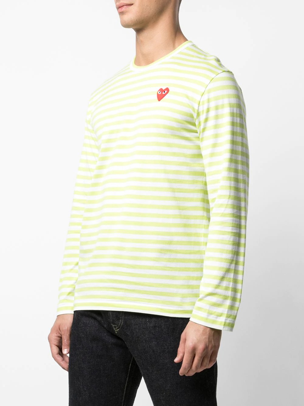 striped logo T-shirt - 3