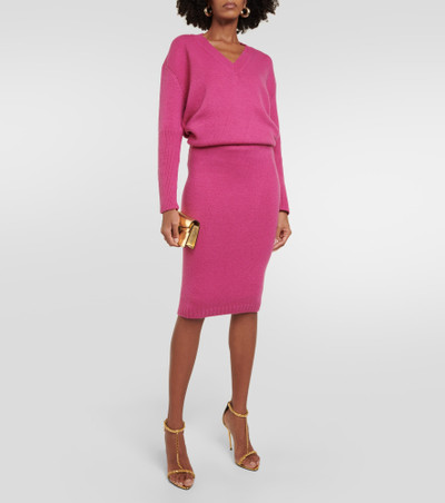 TOM FORD Compact knit pencil skirt outlook