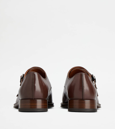 Tod's MONKSTRAPS IN LEATHER - BROWN outlook