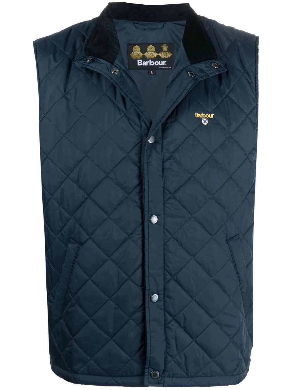 Crest quilted high-neck gilet - 1