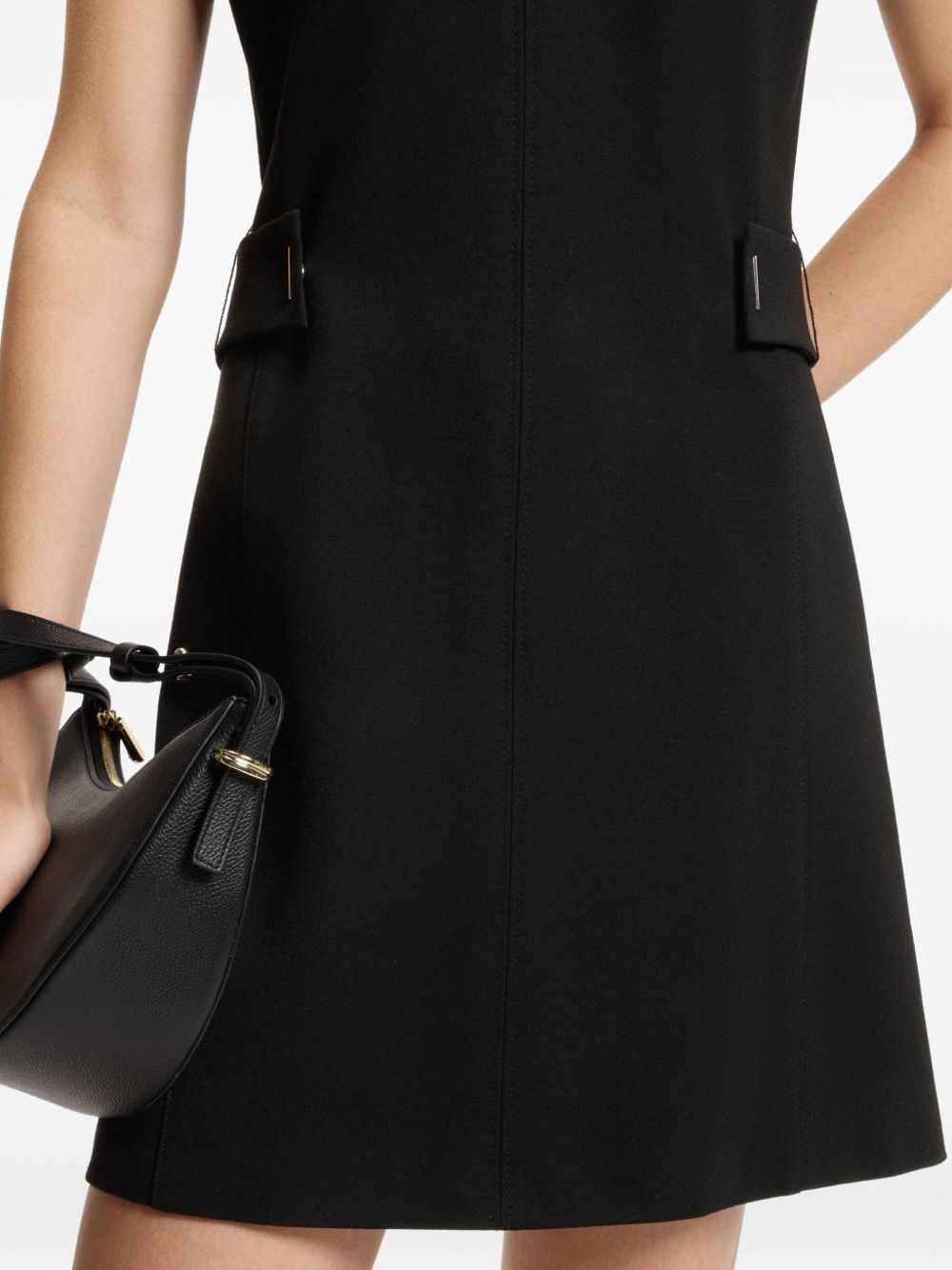keyhole-neckline mini dress - 5
