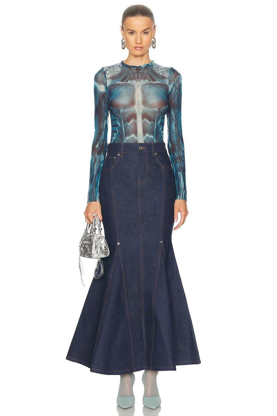 Mermaid Denim Skirt - 5