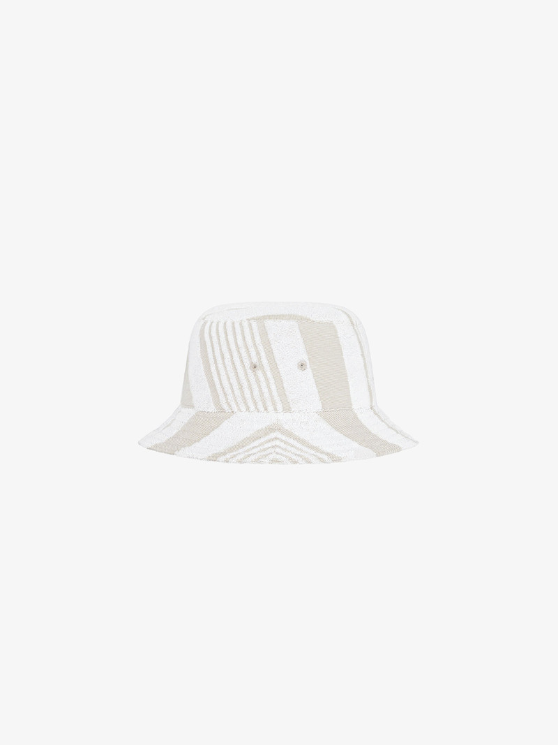 GIVENCHY BUCKET HAT IN COTTON TOWELLING WITH STRIPES 3
