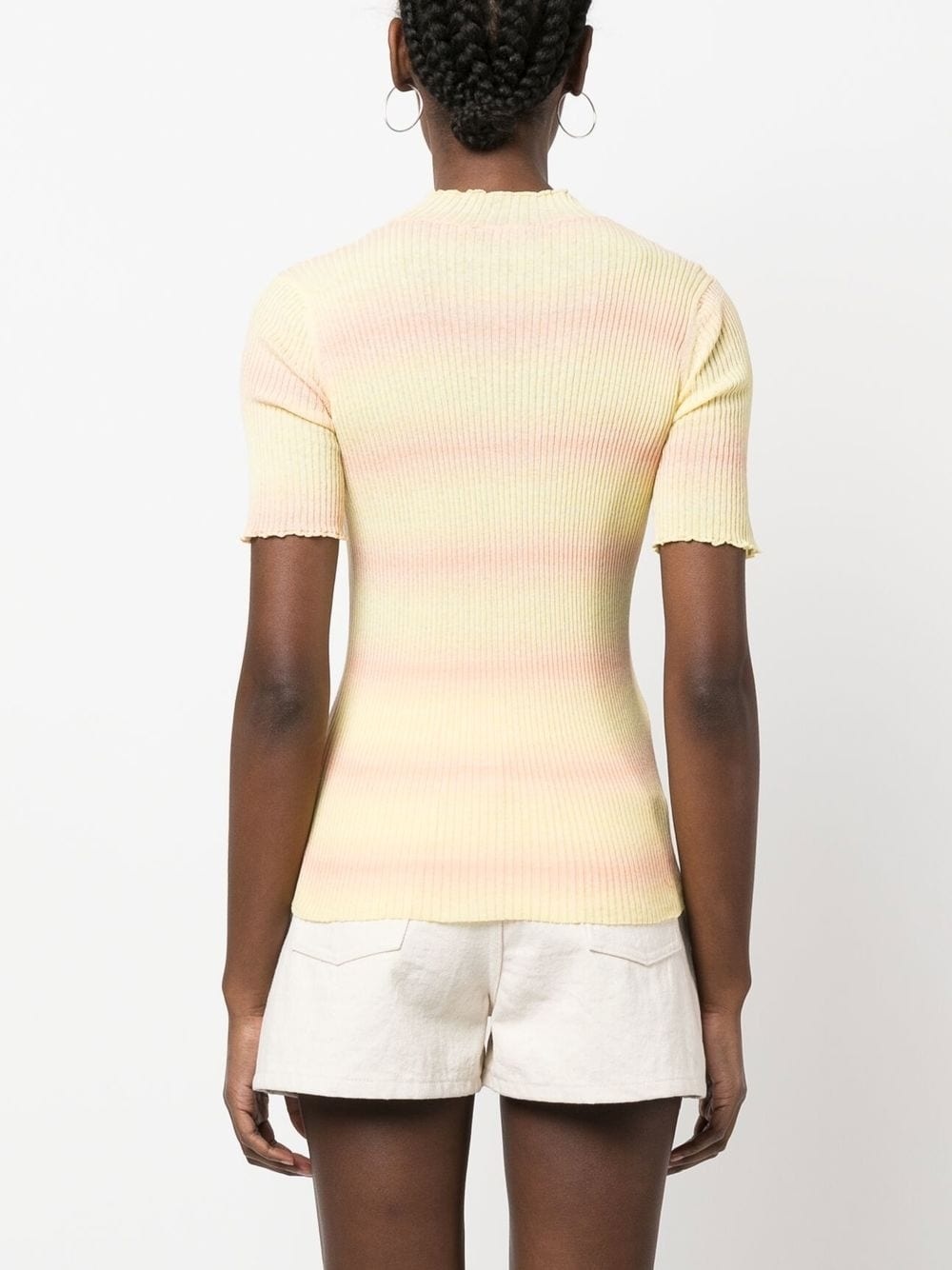 Victoire striped knitted top - 4