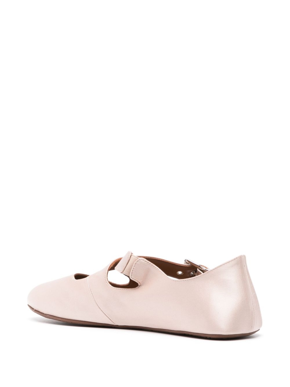 criss-cross satin ballet flats - 3