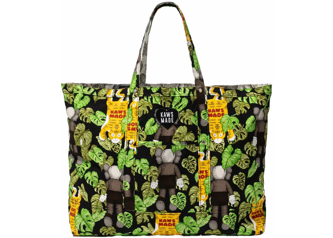 Human Made x KAWS Made Reversible Tote Bag Black - 1