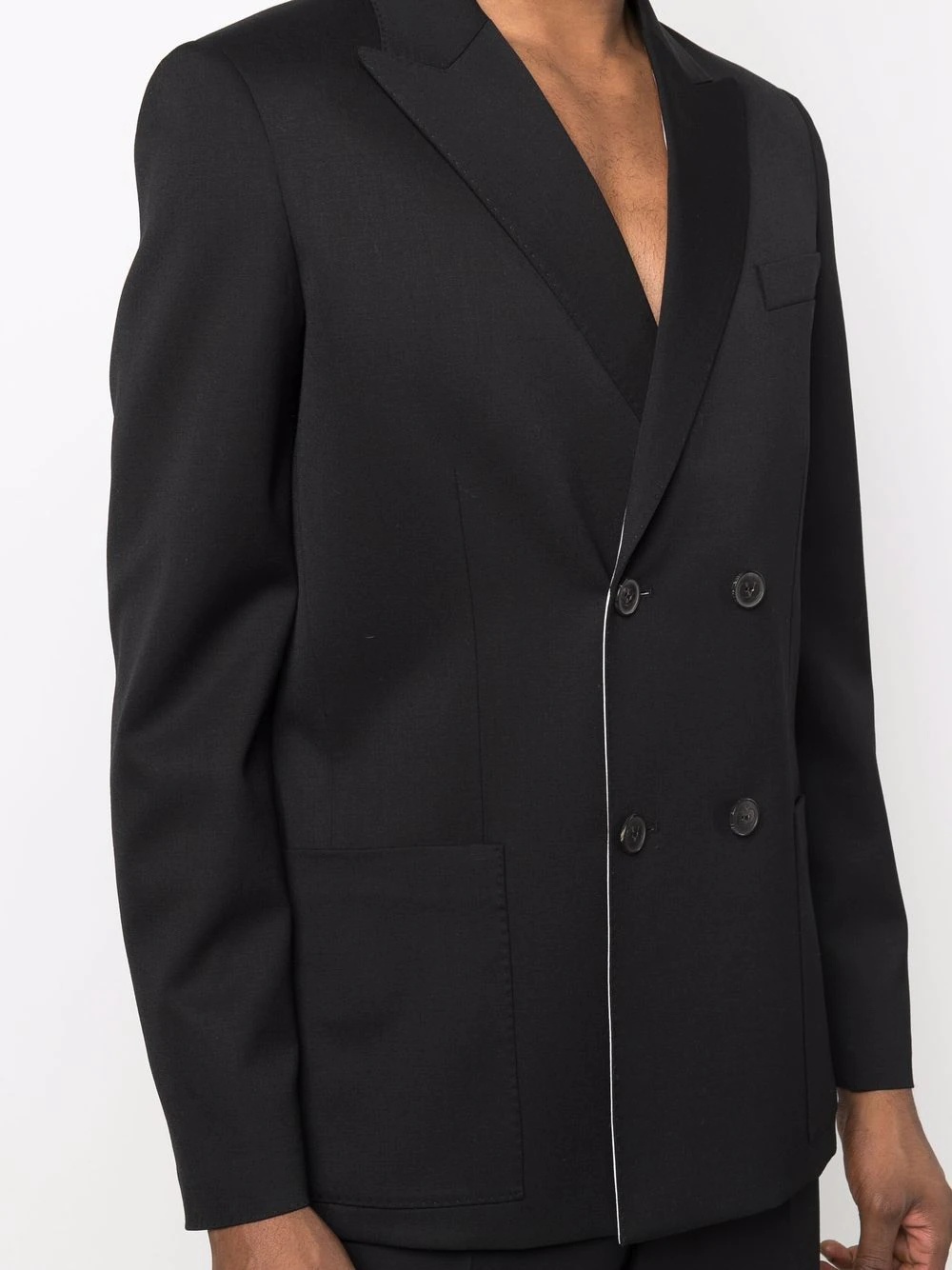 tailored double-breasted blazer - 5