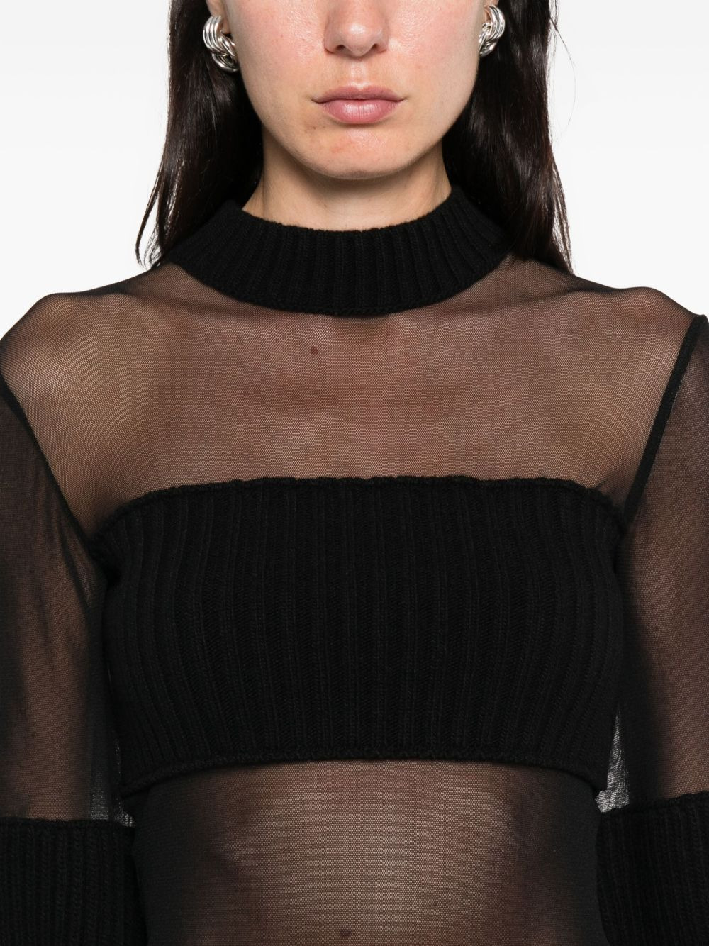 cropped sweater - 5