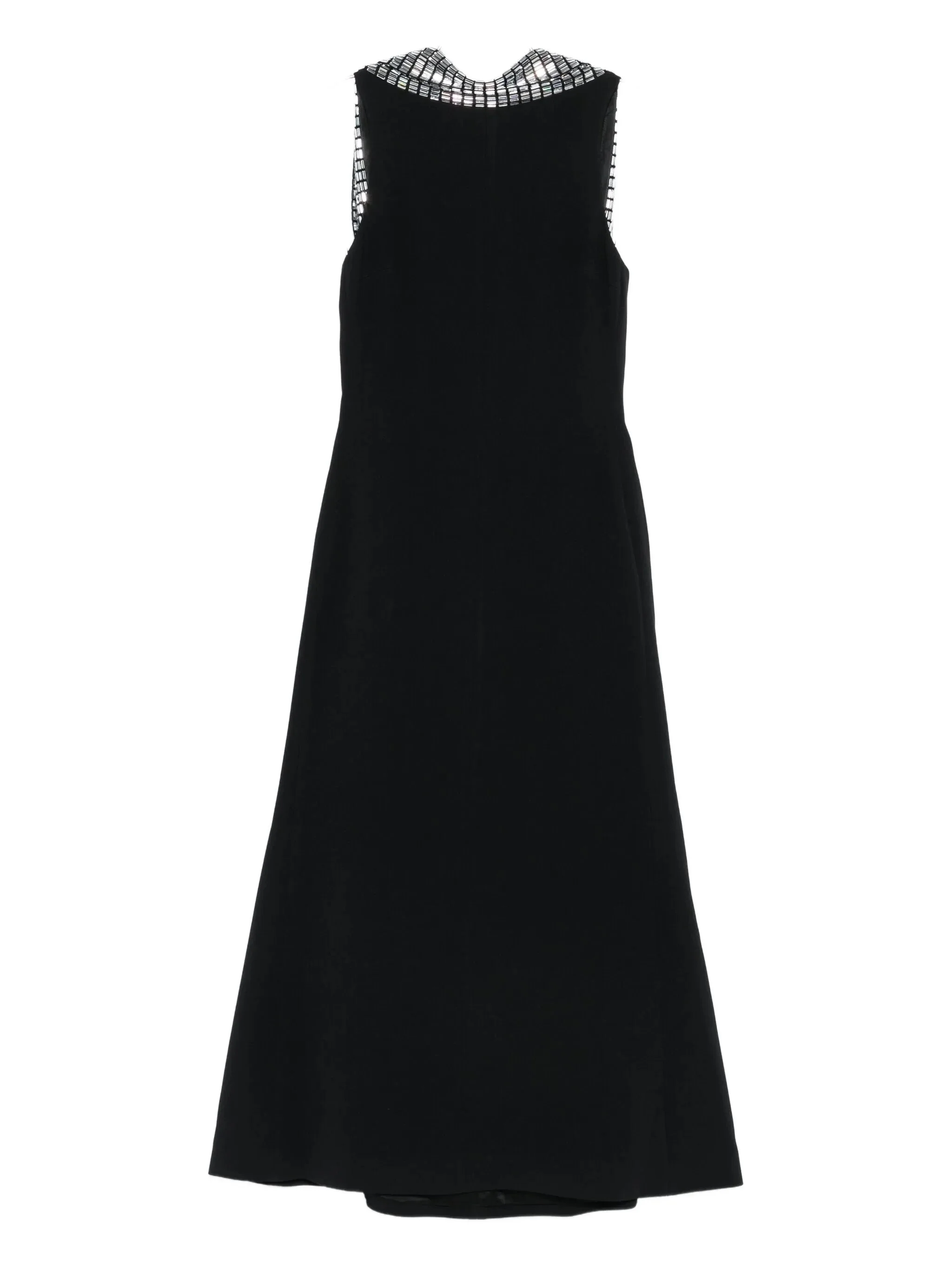 David Koma Embellished-collar Sleeveless Midi Dress - 1
