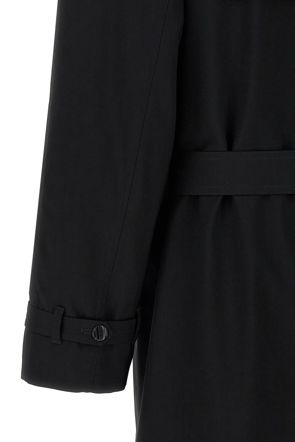 Fendi Men Wool Trench Coat - 5