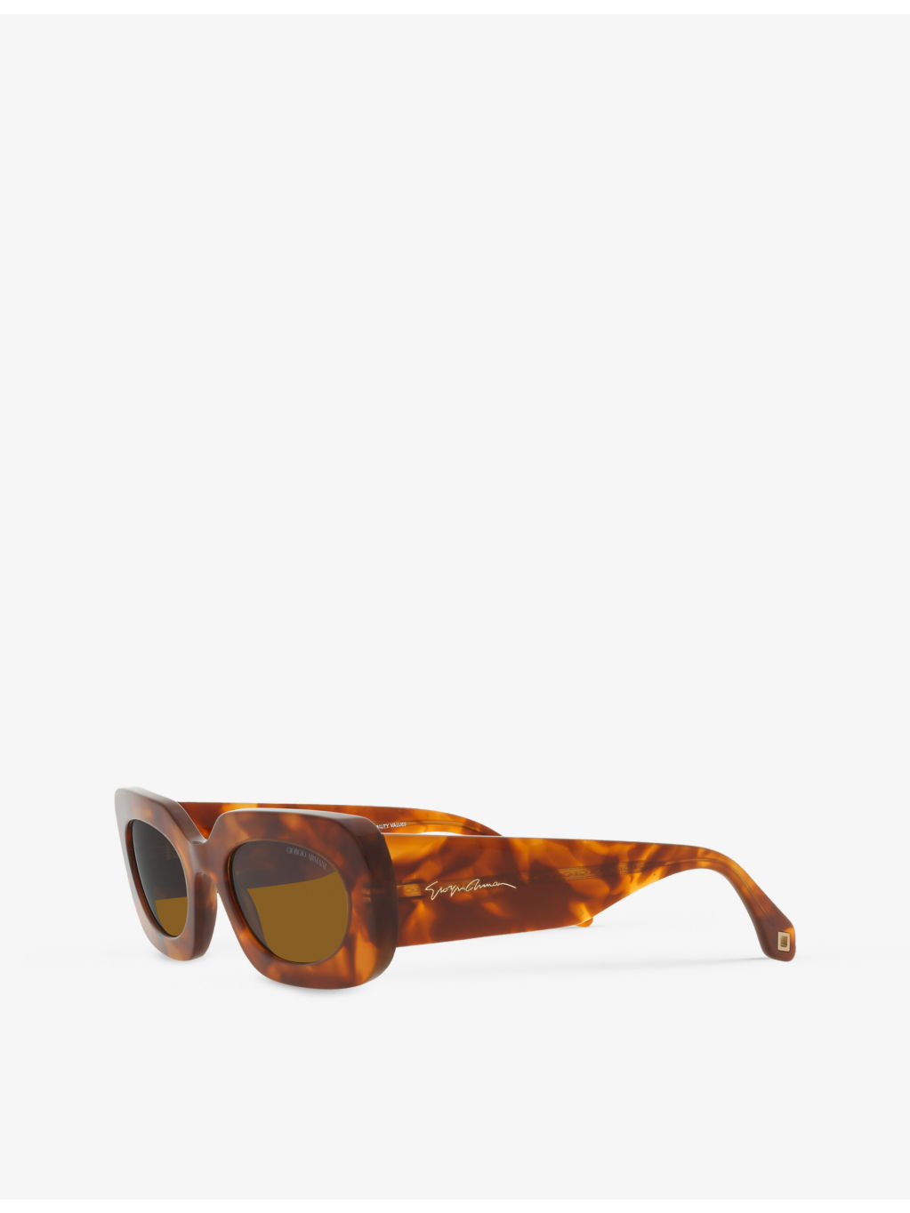 AR8182 tinted-lens rectangle-frame acetate sunglasses - 3