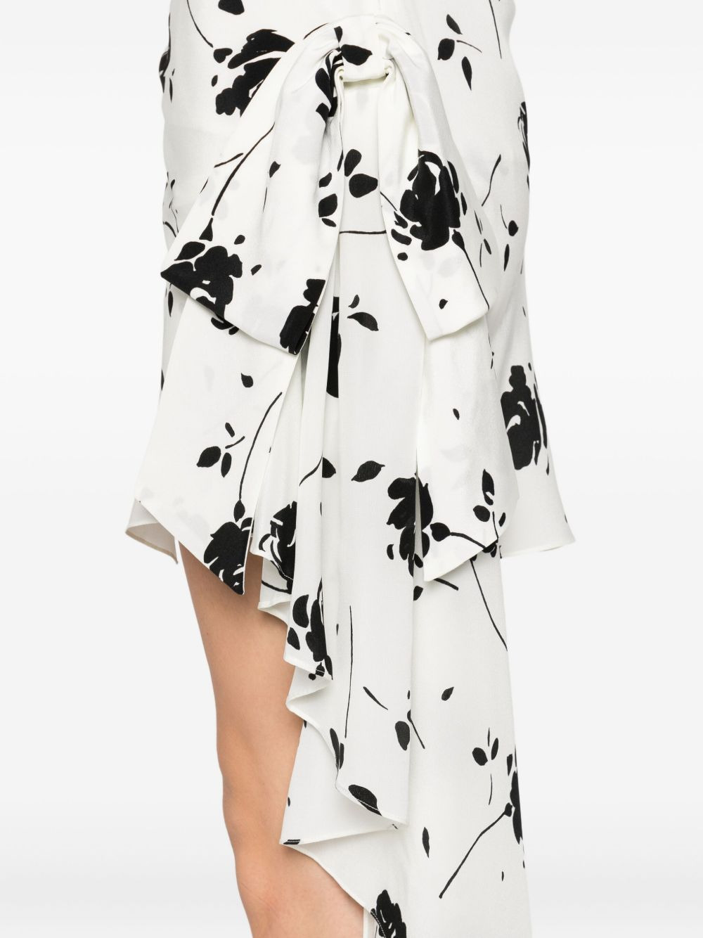 floral-print one-shoulder dress - 5