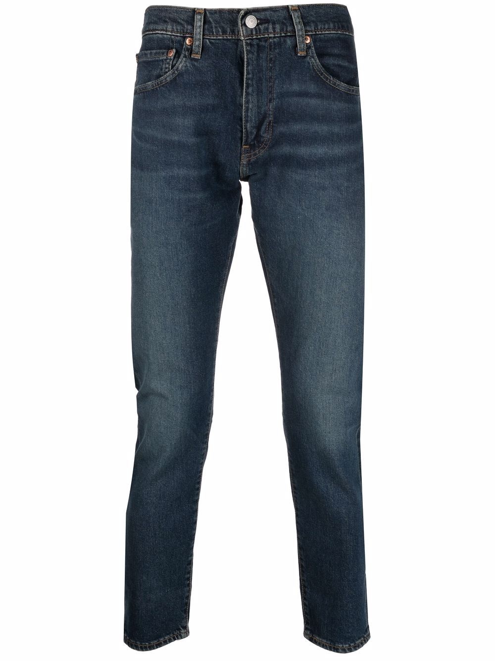 faded slim-fit jeans - 1