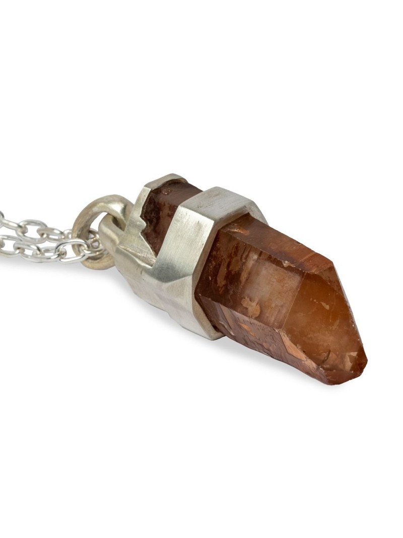 Parts of Four Talisman iron-quartz pendant necklace outlook