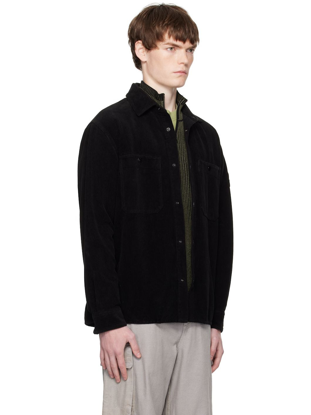 Black 1200012 Organic Cotton Corduroy 800 Shirt - 2