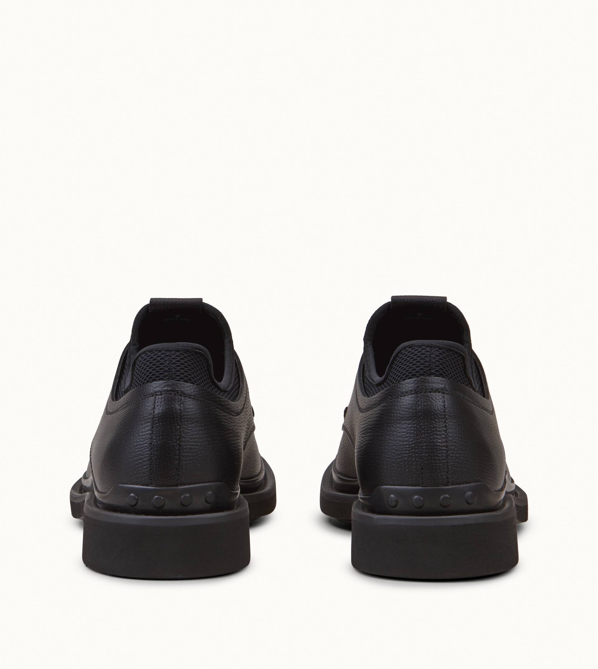 LACE-UPS IN LEATHER - BLACK - 3