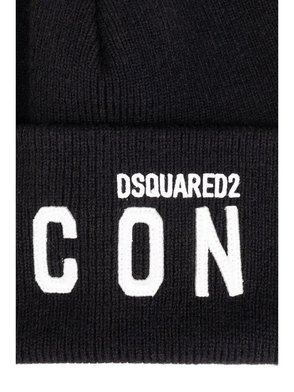 intarsia-knit logo beanie - 4