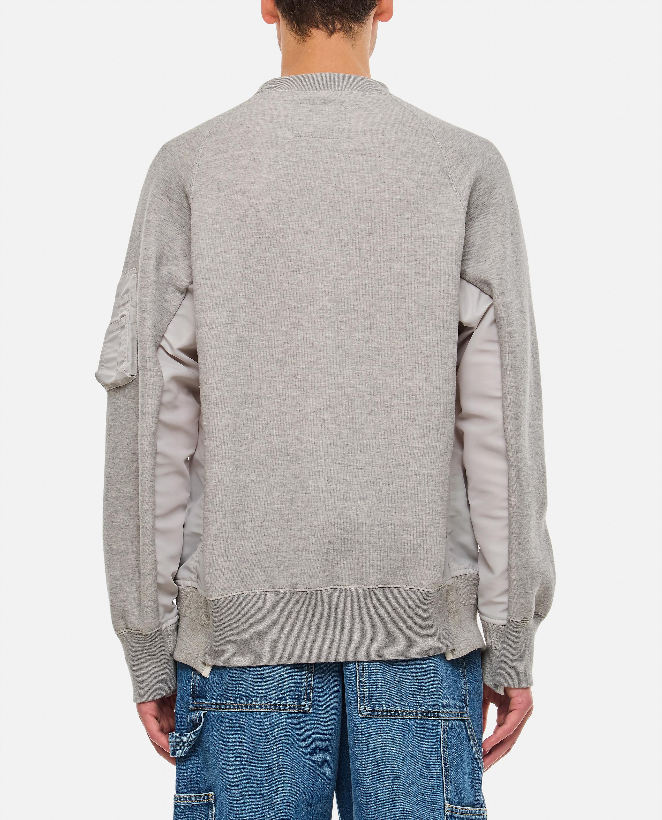 SPONGE SWEAT X NYLON TWILL PULLOVER - 3