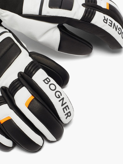 BOGNER Andi leather-panelled ski gloves outlook