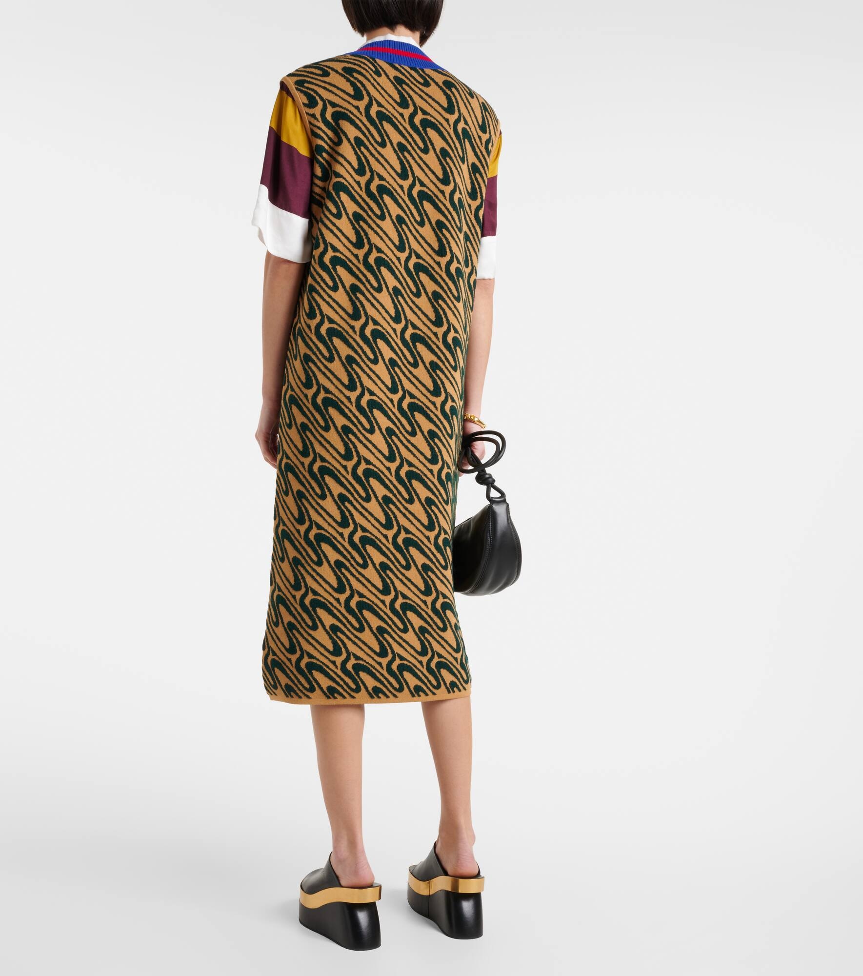 Intarsia midi dress - 3