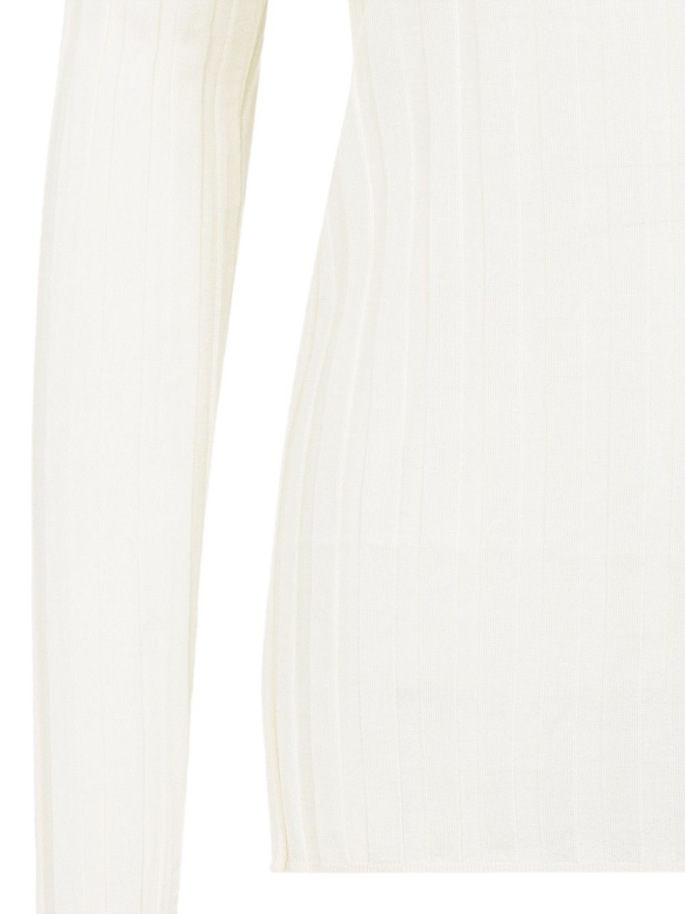 ribbed turtleneck midi dress - 2