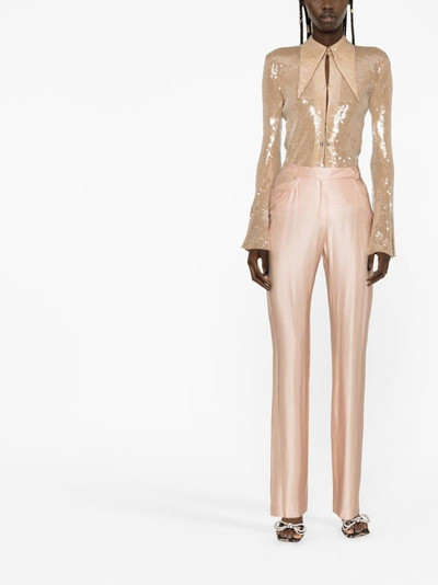 ALEXANDRE VAUTHIER satin high-waisted trousers outlook
