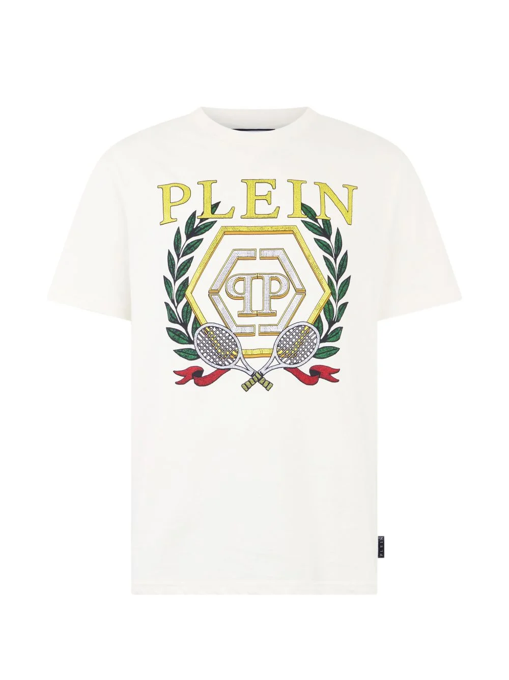 Tennis Crest round-neck cotton T-shirt - 1