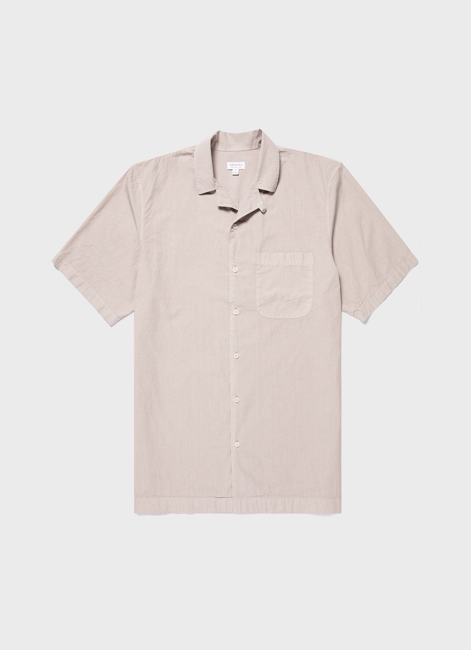 Seersucker Camp Collar Shirt - 1
