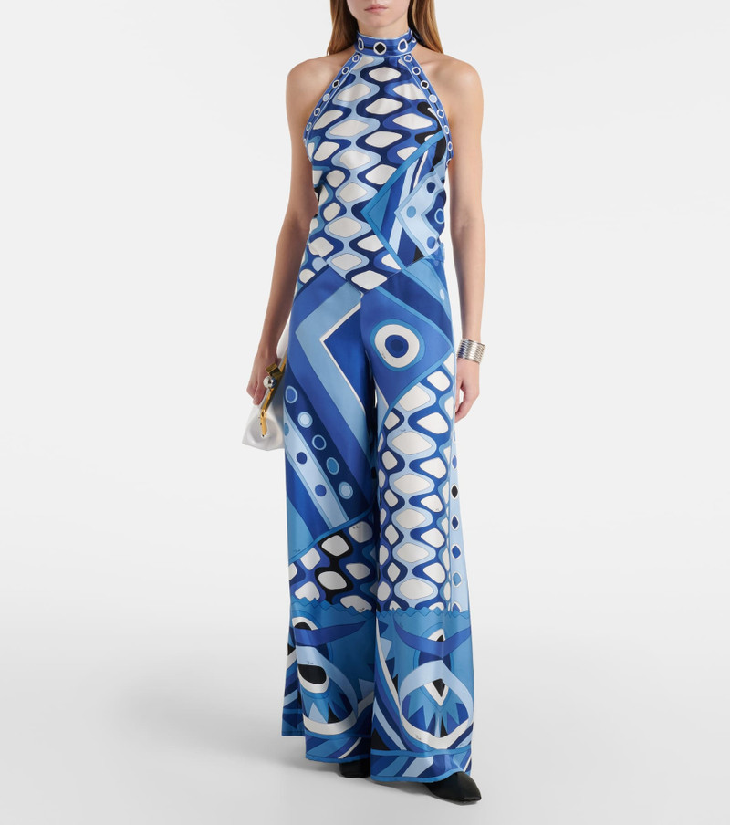 PUCCI Printed high-rise silk wide-leg pants outlook
