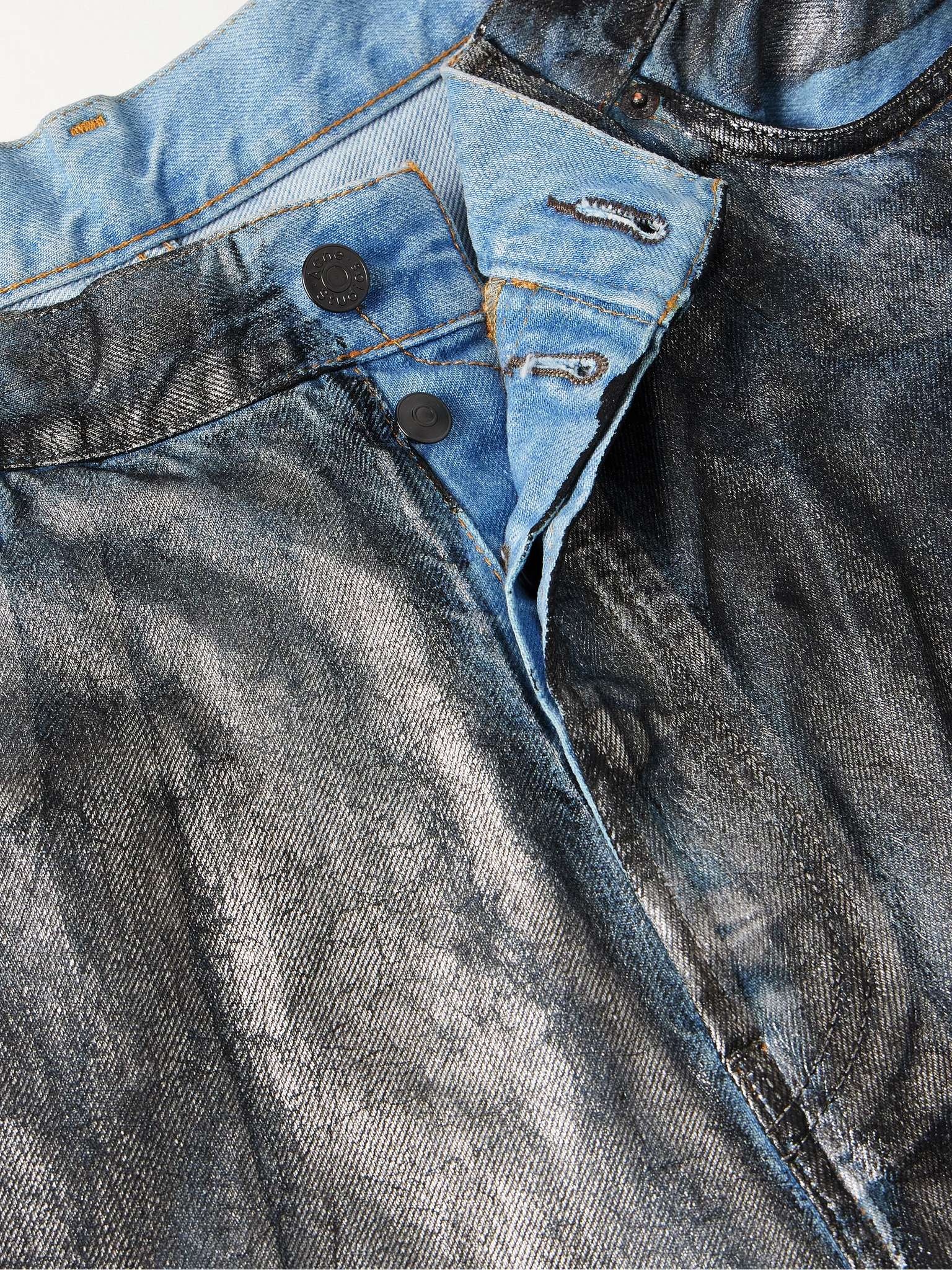Coated Wide-Leg Jeans - 3