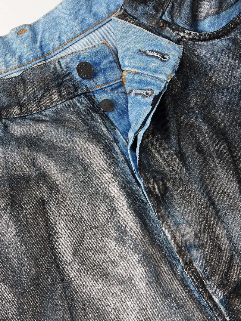 Coated Wide-Leg Jeans 3
