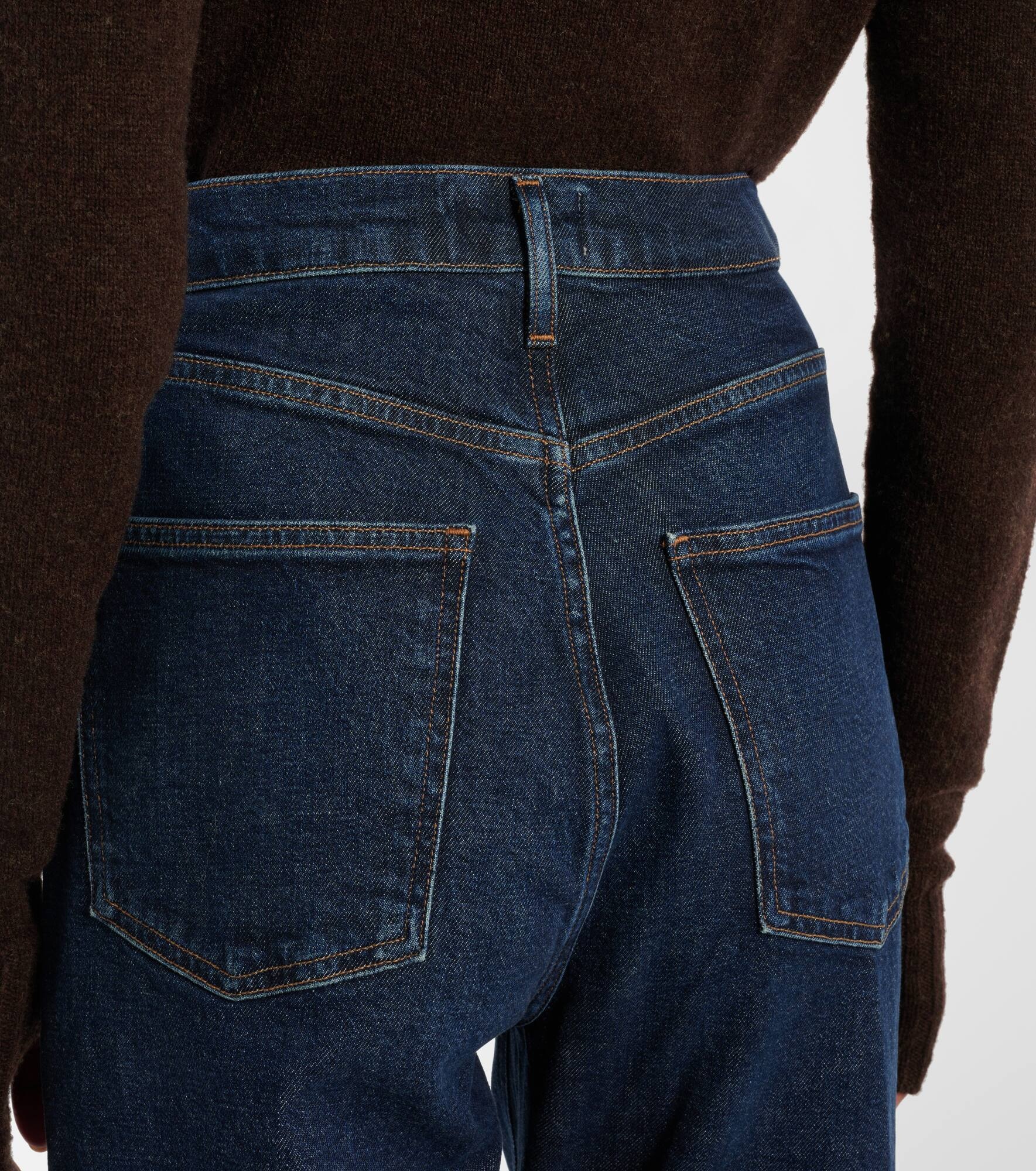 Stovepipe high-rise straight jeans - 6