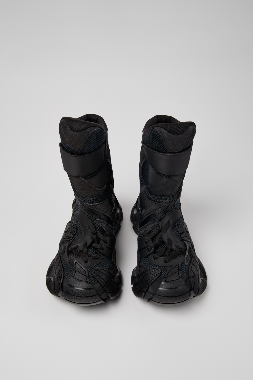 Black Textile Boots - 4